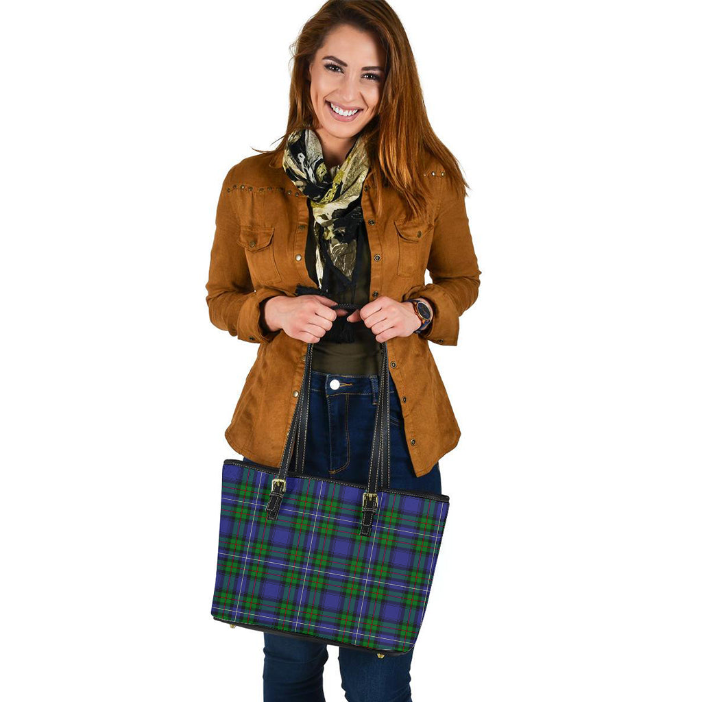 donnachaidh-tartan-leather-tote-bag