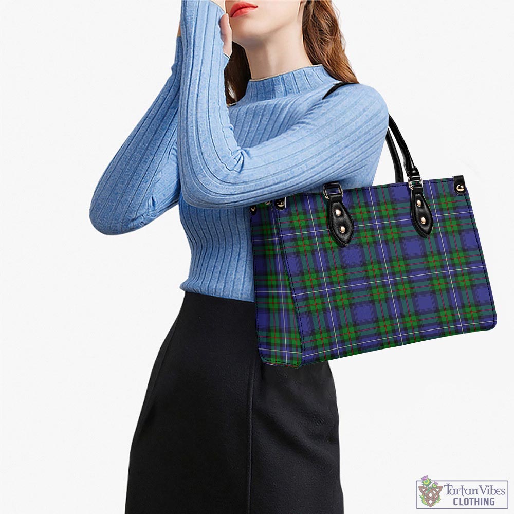 Tartan Vibes Clothing Donnachaidh Tartan Luxury Leather Handbags