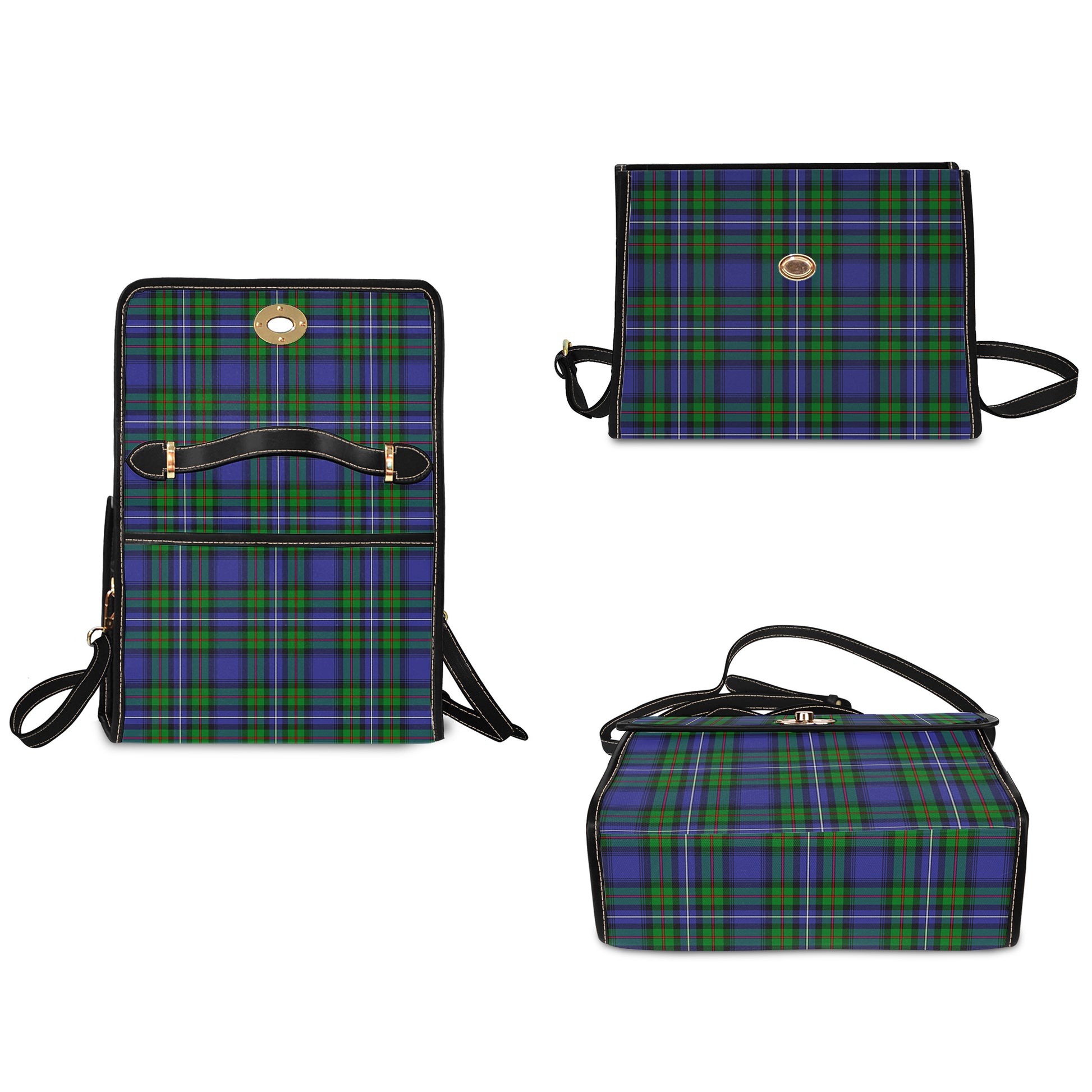 donnachaidh-tartan-leather-strap-waterproof-canvas-bag