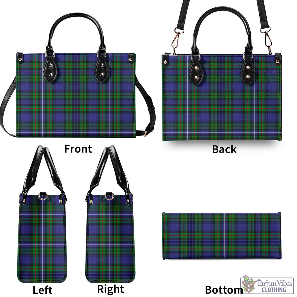 Tartan Vibes Clothing Donnachaidh Tartan Luxury Leather Handbags