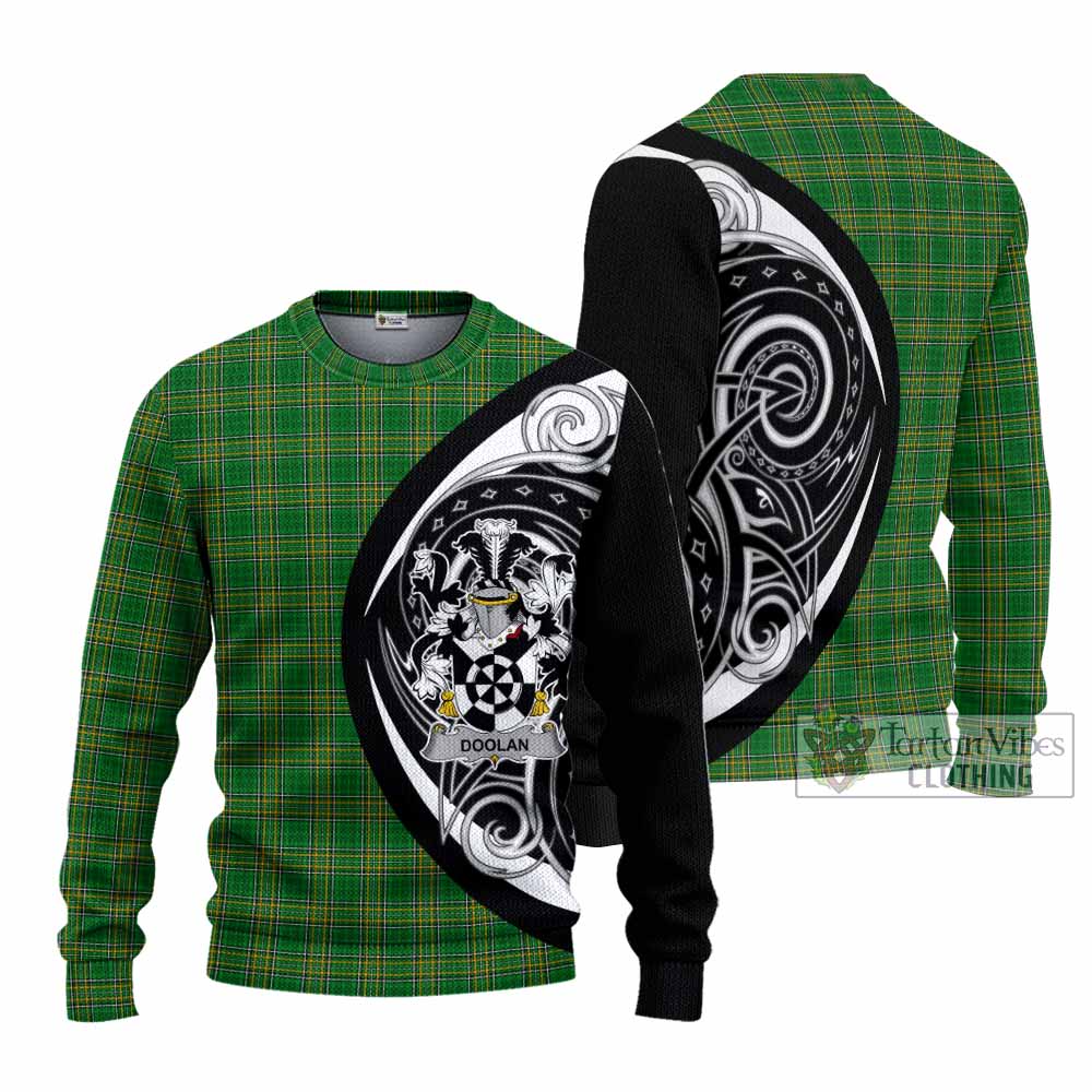 Doolan Irish Clan Knitted Sweater Celtic Circle Style - Tartan Vibes Clothing