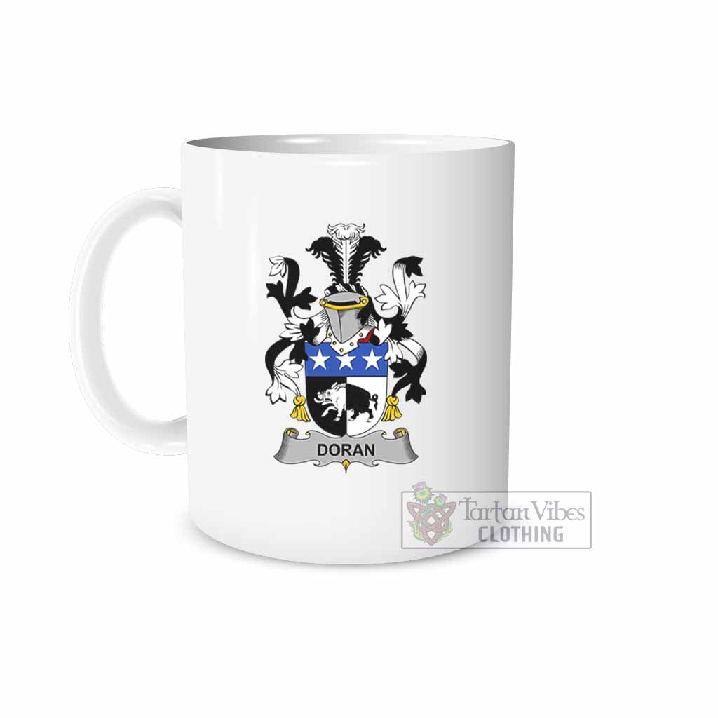 Tartan Vibes Clothing Doran Irish Clan Coat of Arms Ceramic Mug