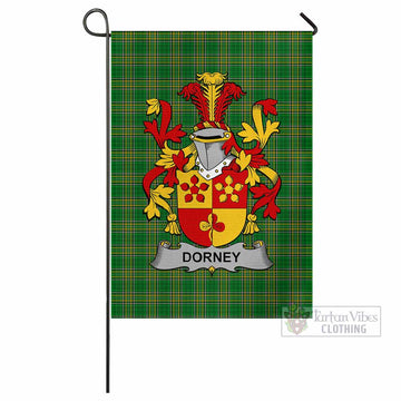 Dorney Irish Clan Tartan Flag with Coat of Arms