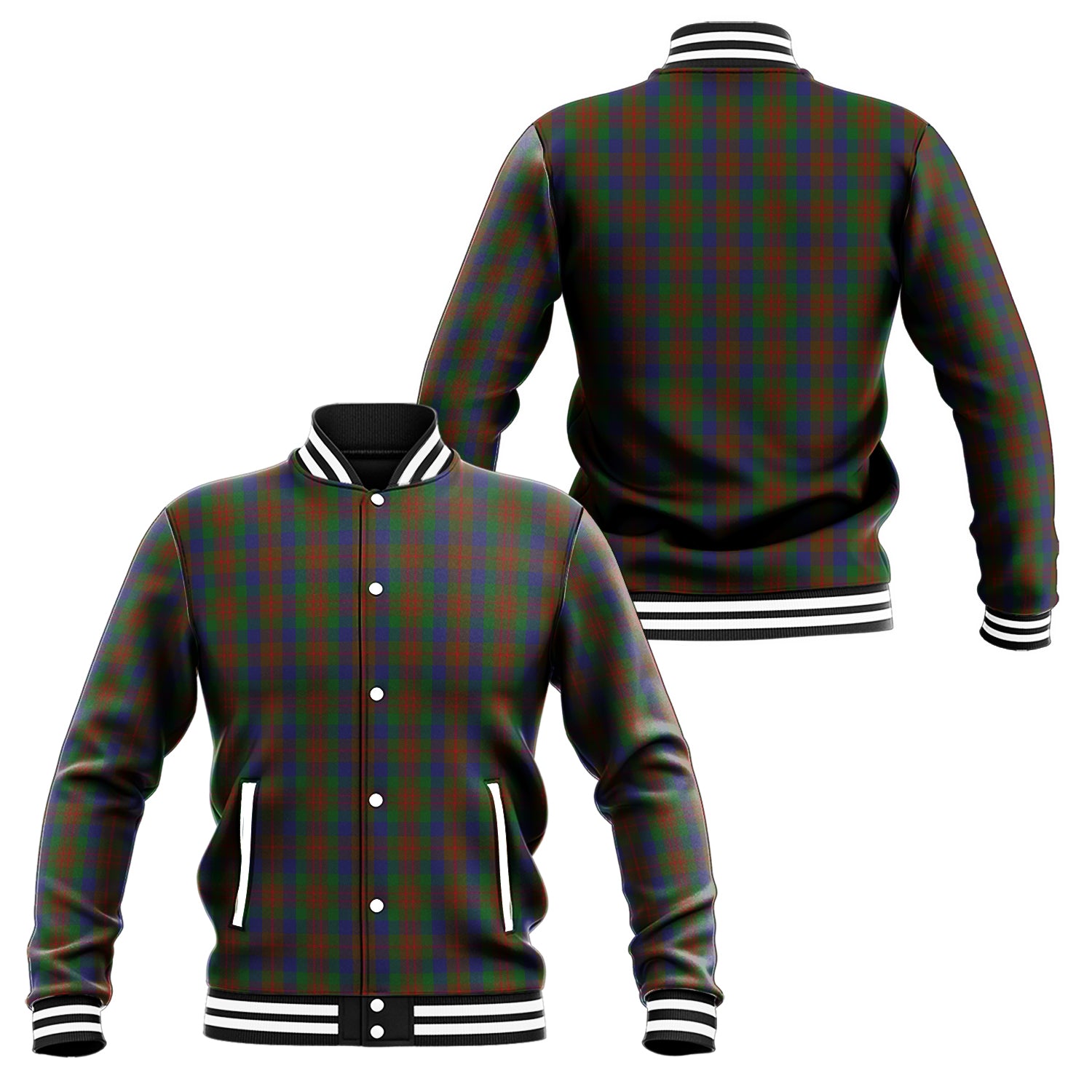 Dorward Tartan Baseball Jacket Unisex - Tartan Vibes Clothing