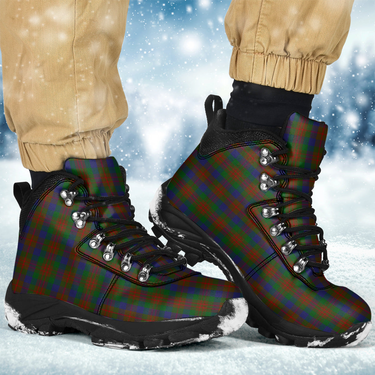 Dorward Dogwood Tartan Alpine Boots - Tartanvibesclothing