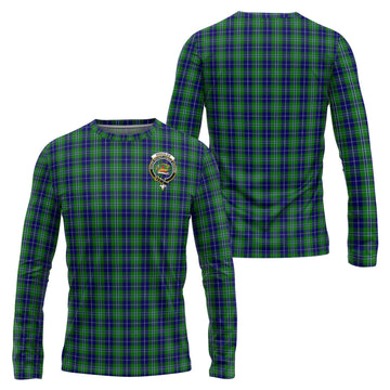 Douglas Tartan Long Sleeve T-Shirt with Family Crest