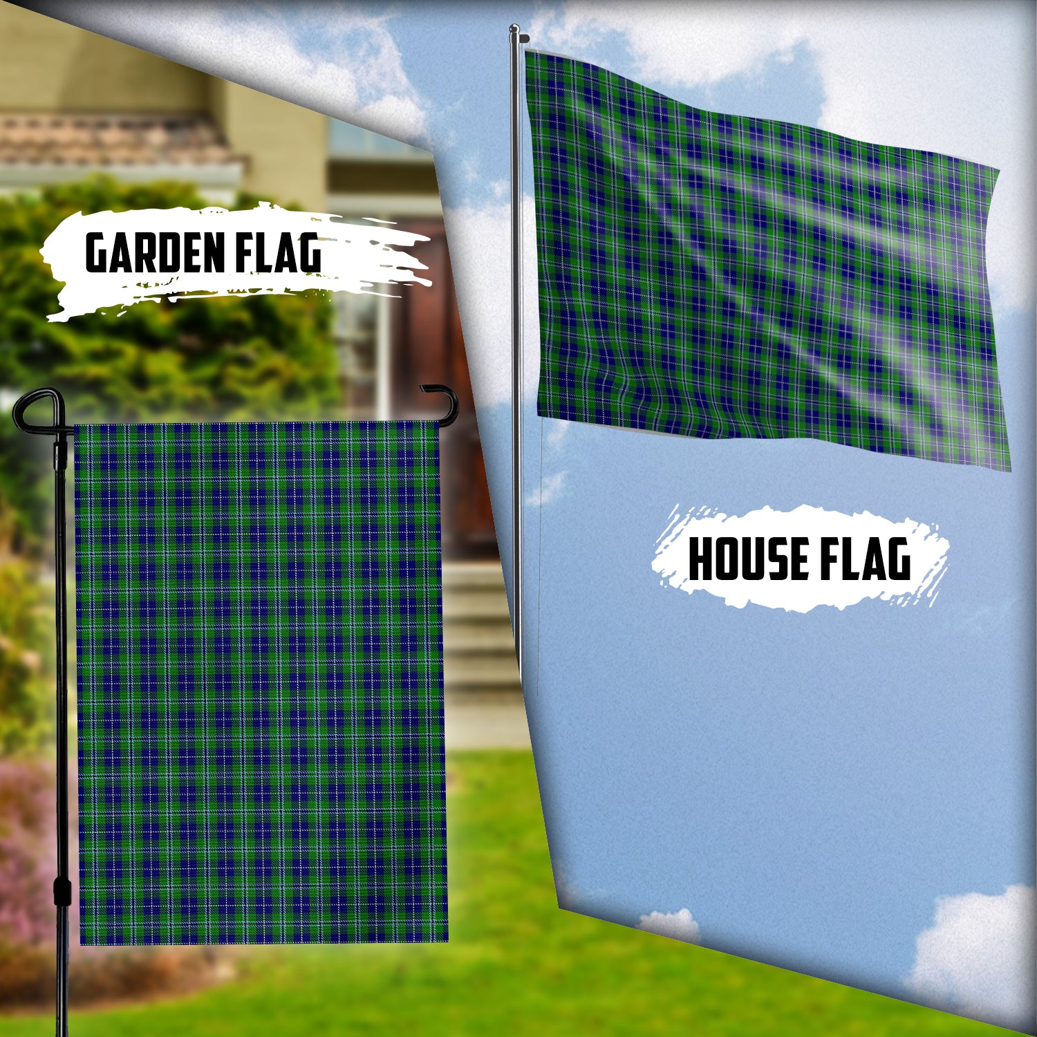 Douglas Tartan Flag Garden Flag (Vertical) - Tartan Vibes Clothing