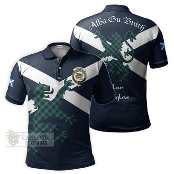 Douglas Tartan Lion Rampant Polo Shirt Proudly Display Your Heritage with Alba Gu Brath and Clan Name