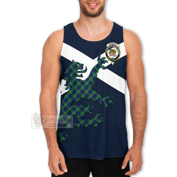 Douglas Tartan Lion Rampant Men's Tank Top  Proudly Display Your Heritage with Alba Gu Brath and Clan Name