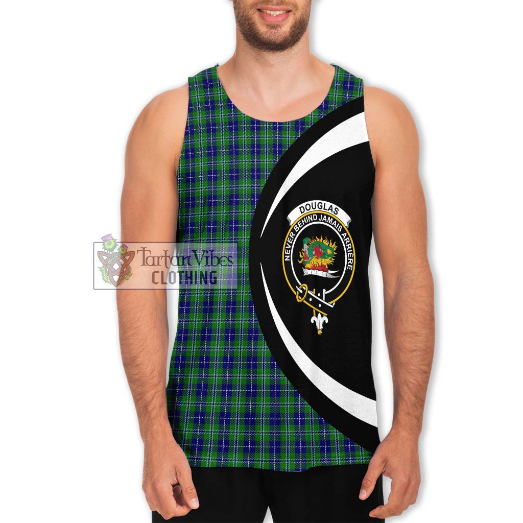 Douglas Tartan Men's Tank Top with Family Crest Circle Style Men - Tartan Vibes Clothing