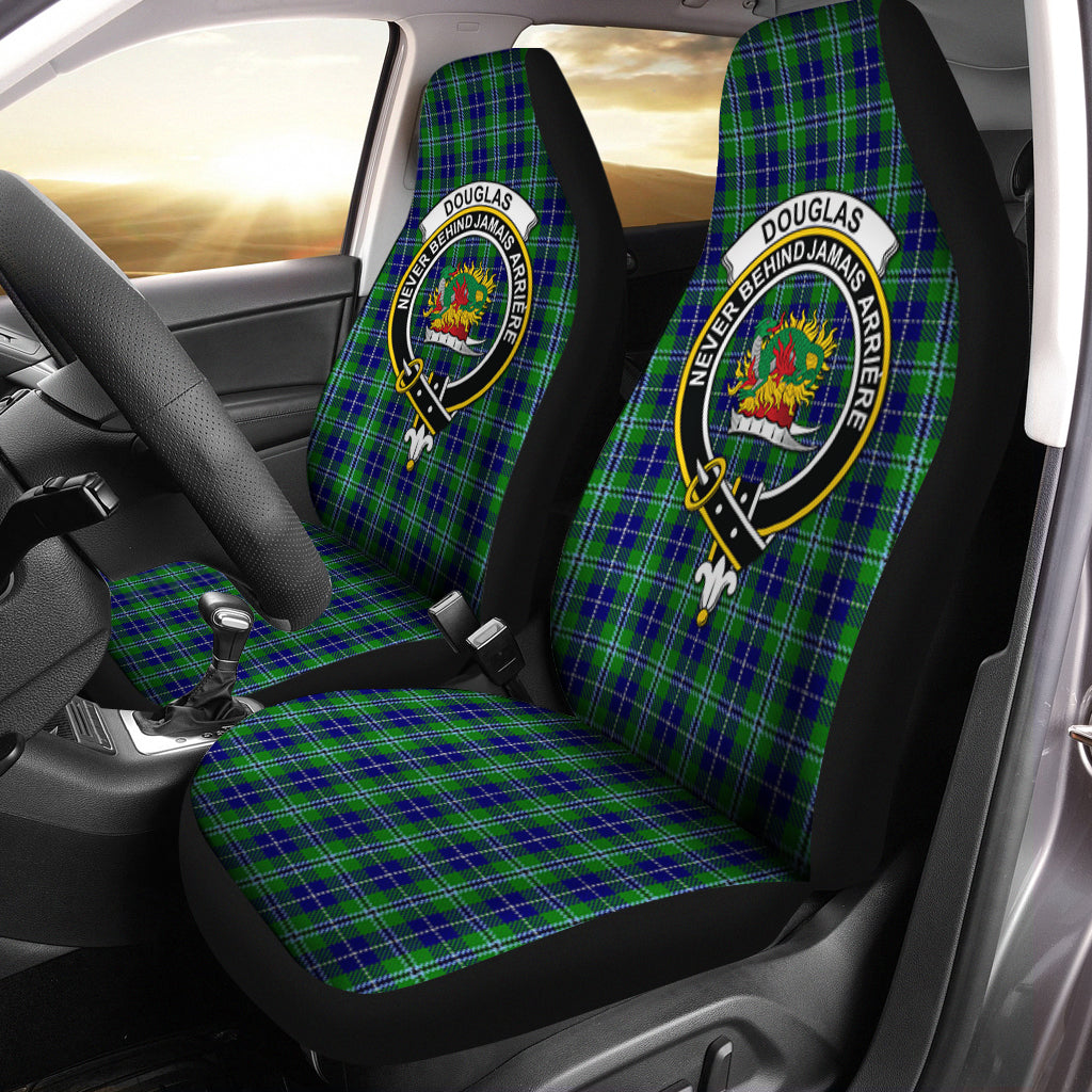 Douglas Tartan Car Seat Cover with Family Crest One Size - Tartanvibesclothing