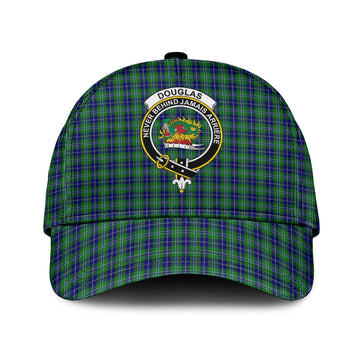 Douglas Tartan Classic Cap with Family Crest