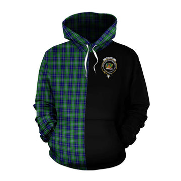 Douglas Tartan Cotton Hoodie with Family Crest and Half Of Me Style