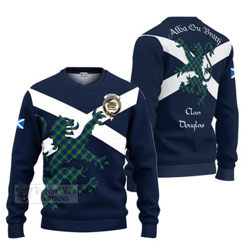 Douglas Tartan Lion Rampant Ugly Sweater Proudly Display Your Heritage with Alba Gu Brath and Clan Name