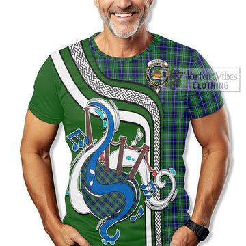 Douglas Tartan T-Shirt with Epic Bagpipe Style