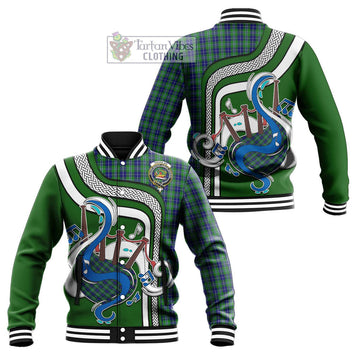 Douglas Tartan Baseball Jacket with Epic Bagpipe Style