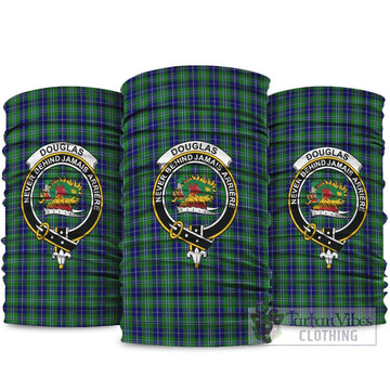 Douglas Tartan Neck Gaiters, Tartan Bandanas, Tartan Head Band with Family Crest