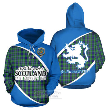 Douglas Family Crest Tartan Hoodie Celebrate Saint Andrew's Day in Style