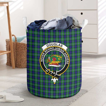 Douglas Tartan Laundry Basket with Family Crest