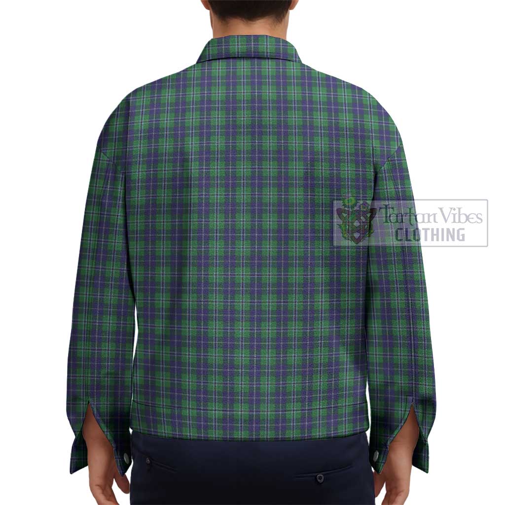 Douglas Tartan Unisex Lapel Cotton Jacket - Tartan Vibes Clothing