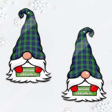 Douglas Gnome Christmas Ornament with His Tartan Christmas Hat