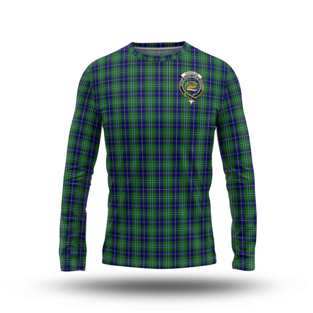 douglas-tartan-long-sleeve-t-shirt-with-family-crest