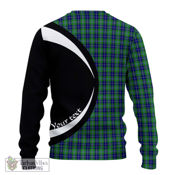 Douglas Tartan Ugly Sweater with Family Crest Circle Style