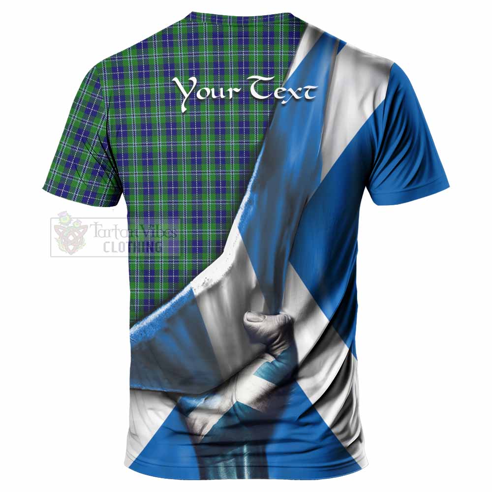 Tartan Vibes Clothing Douglas Tartan T-Shirt with Family Crest Scotland Patriotic Style