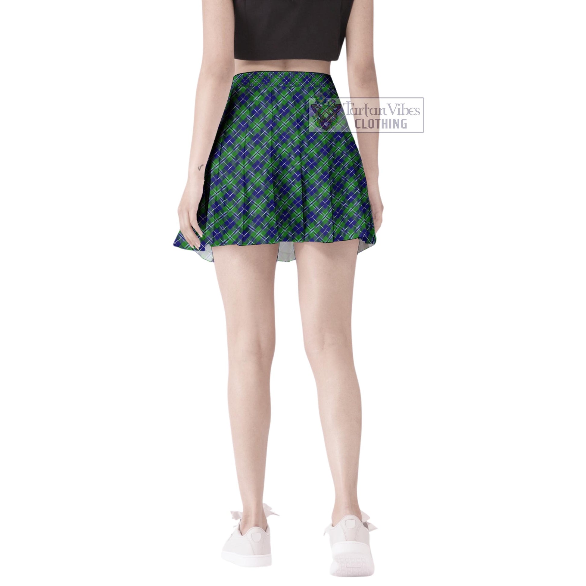 Tartan Vibes Clothing Douglas Tartan Women's Plated Mini Skirt