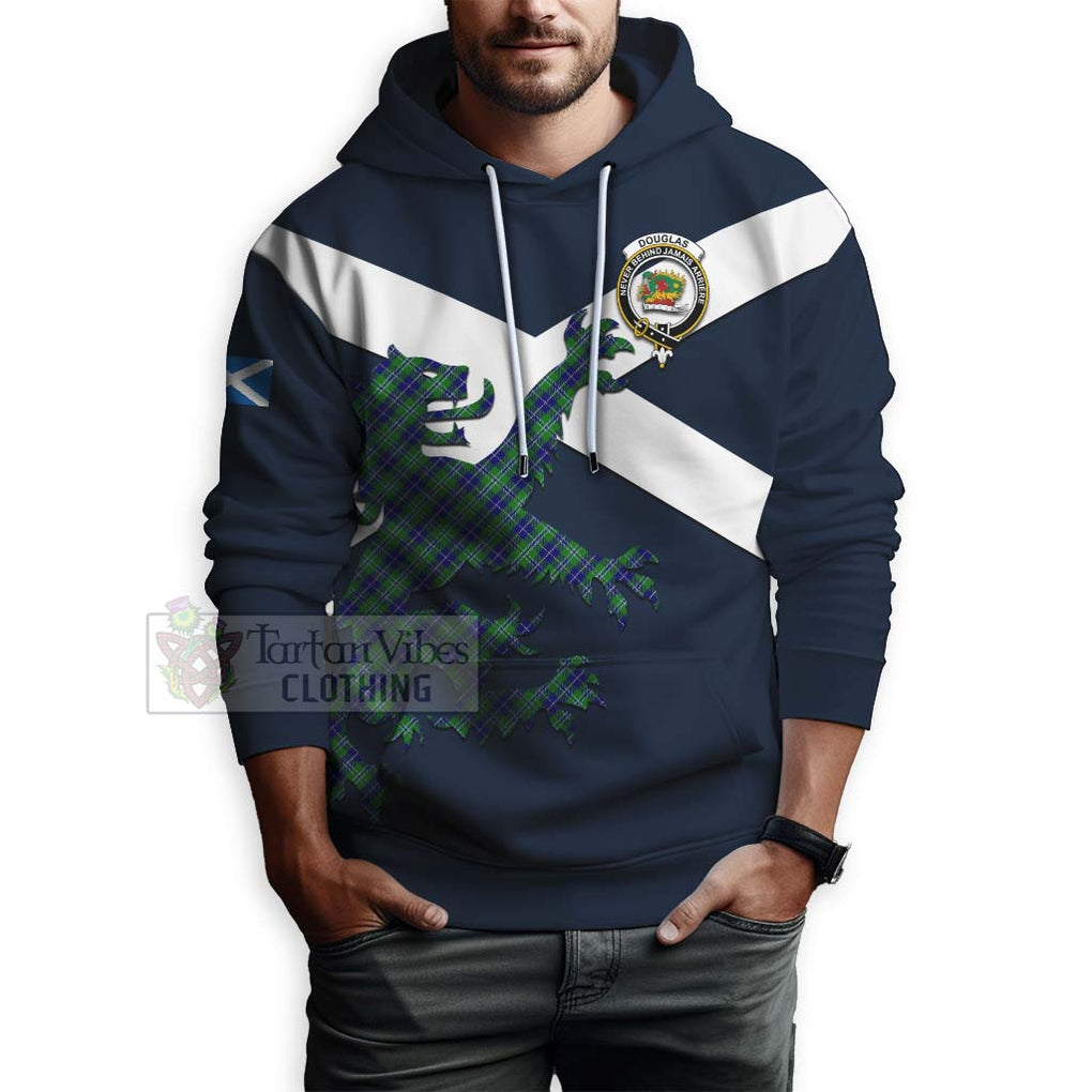 Tartan Vibes Clothing Douglas Tartan Lion Rampant Hoodie – Proudly Display Your Heritage with Alba Gu Brath and Clan Name