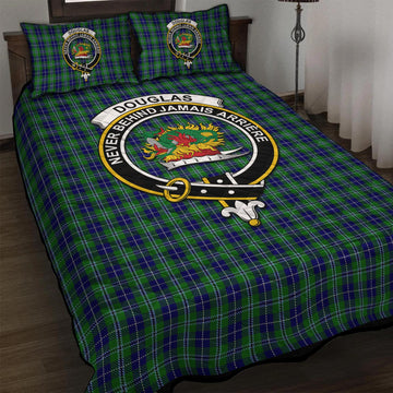 Douglas Tartan Quilt Bed Set with Family Crest