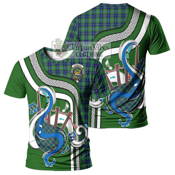 Douglas Tartan T-Shirt with Epic Bagpipe Style