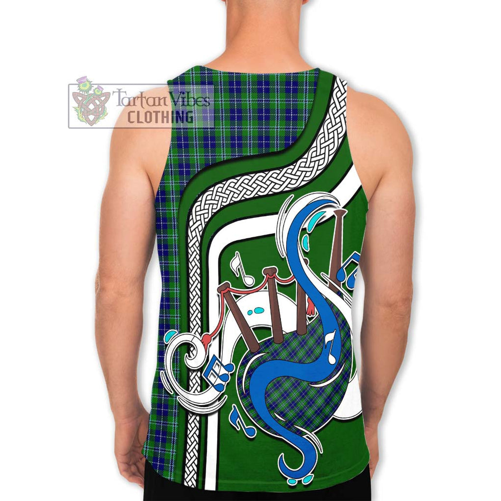 Douglas Tartan Men's Tank Top with Epic Bagpipe Style - Tartanvibesclothing Shop