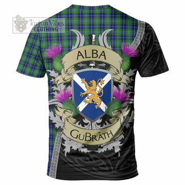 Douglas Tartan Family Crest T-Shirt Lion Rampant Royal Thistle Shield Celtic Inspired - Tartan Vibes Clothing