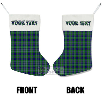 Douglas Tartan Christmas Stocking with Personalized Text