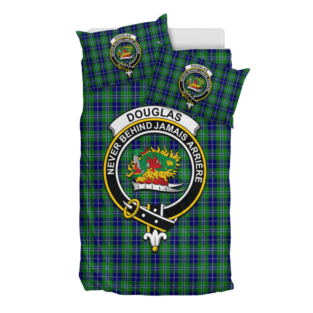 Douglas Tartan Bedding Set with Family Crest - Tartan Vibes Clothing