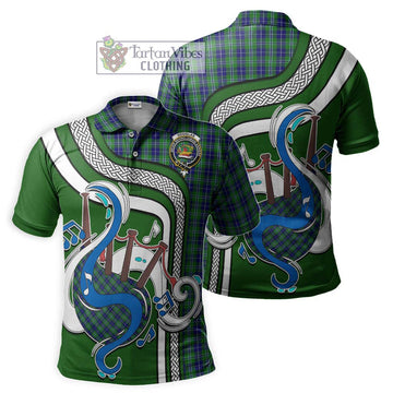 Douglas Tartan Polo Shirt with Epic Bagpipe Style