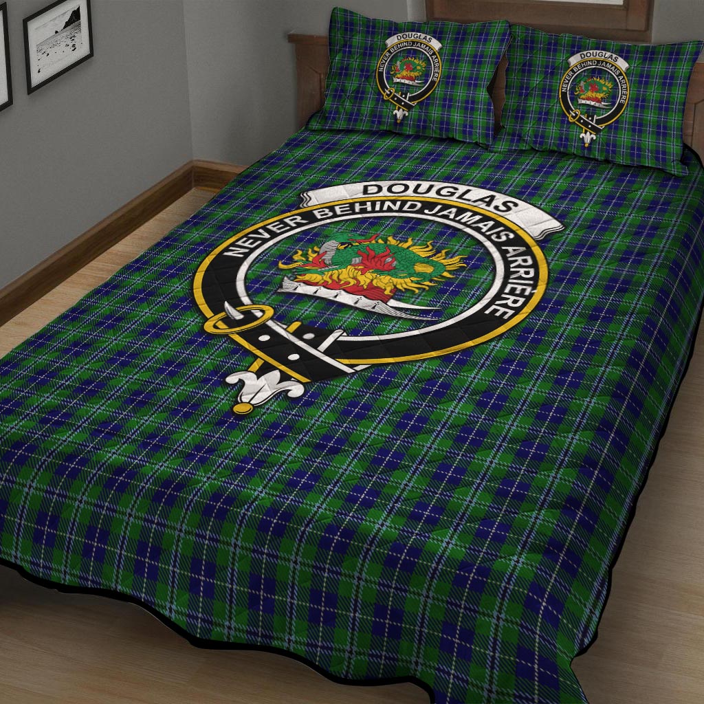 Douglas Tartan Quilt Bed Set with Family Crest - Tartan Vibes Clothing