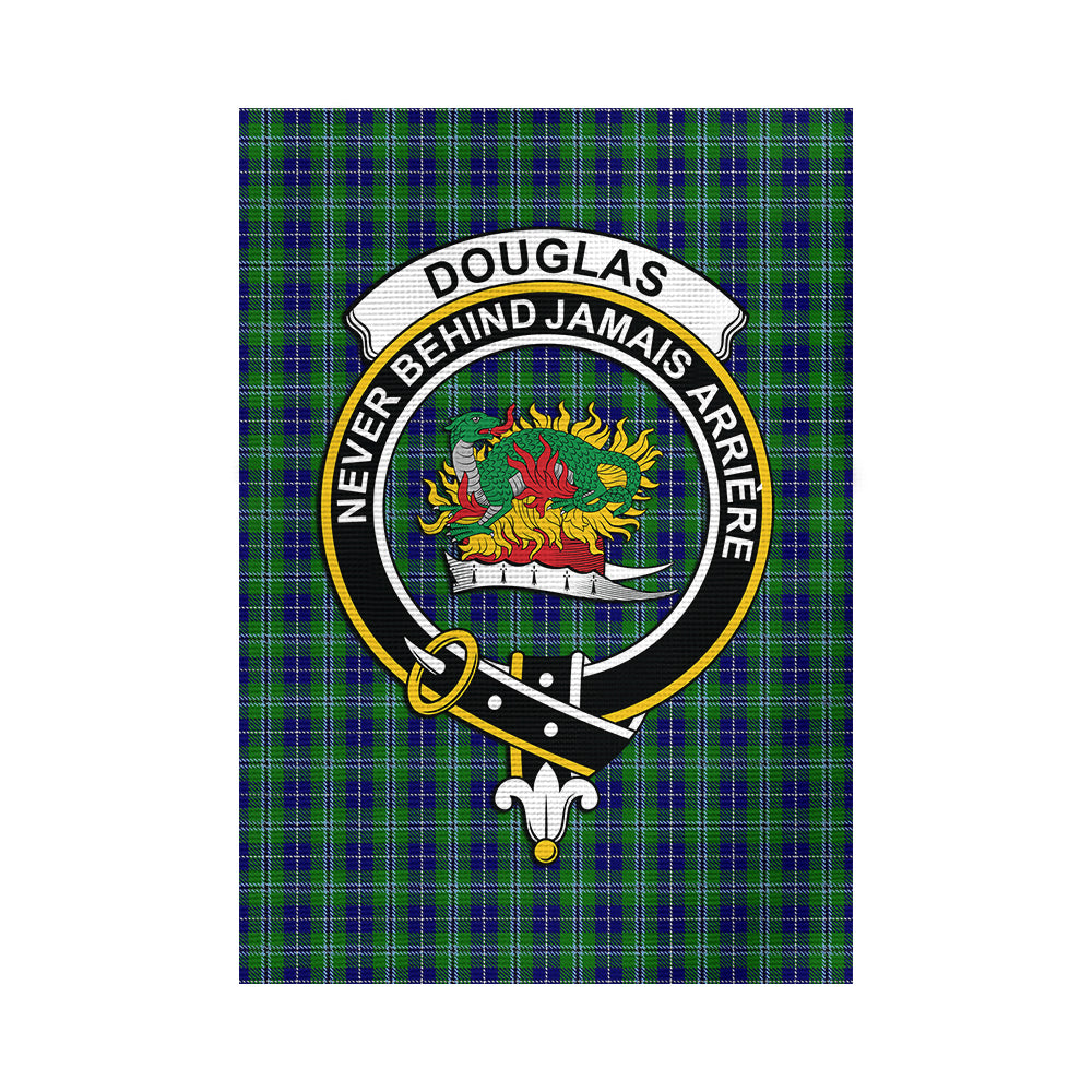 Douglas Tartan Flag with Family Crest - Tartan Vibes Clothing