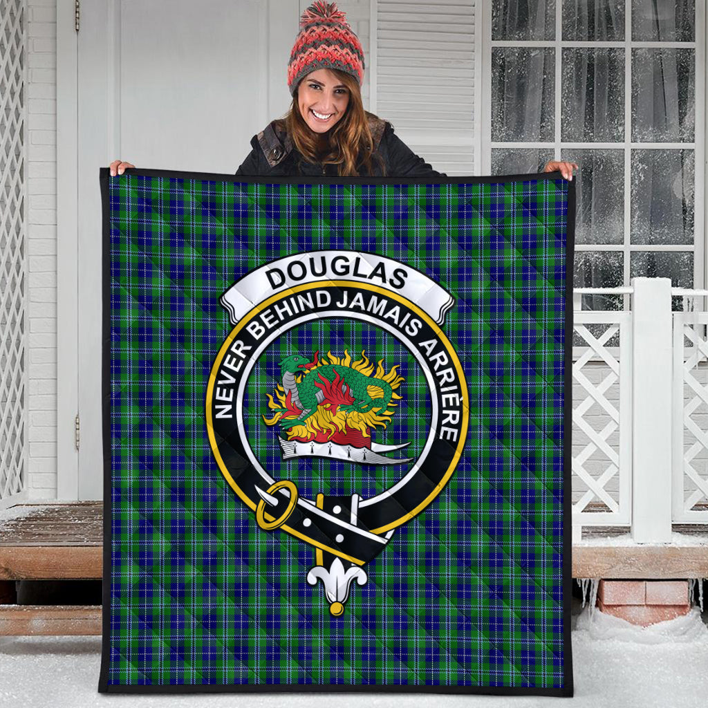 douglas-tartan-quilt-with-family-crest