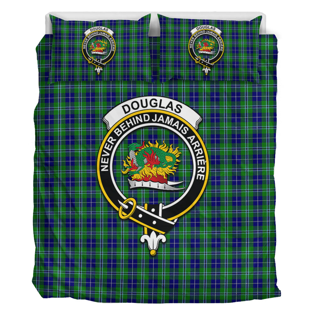 Douglas Tartan Bedding Set with Family Crest - Tartan Vibes Clothing