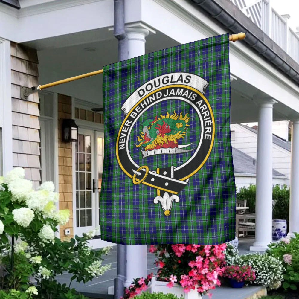 Douglas Tartan Flag with Family Crest - Tartan Vibes Clothing