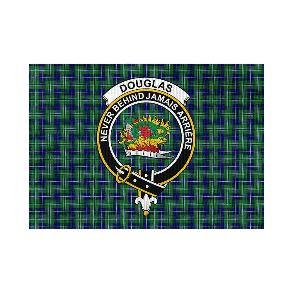 Douglas Tartan Flag with Family Crest - Tartan Vibes Clothing