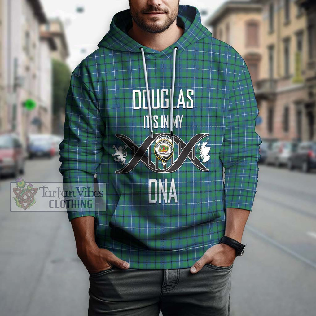 Douglas Ancient Tartan Hoodie with Family Crest DNA In Me Style Pullover Hoodie - Tartanvibesclothing Shop