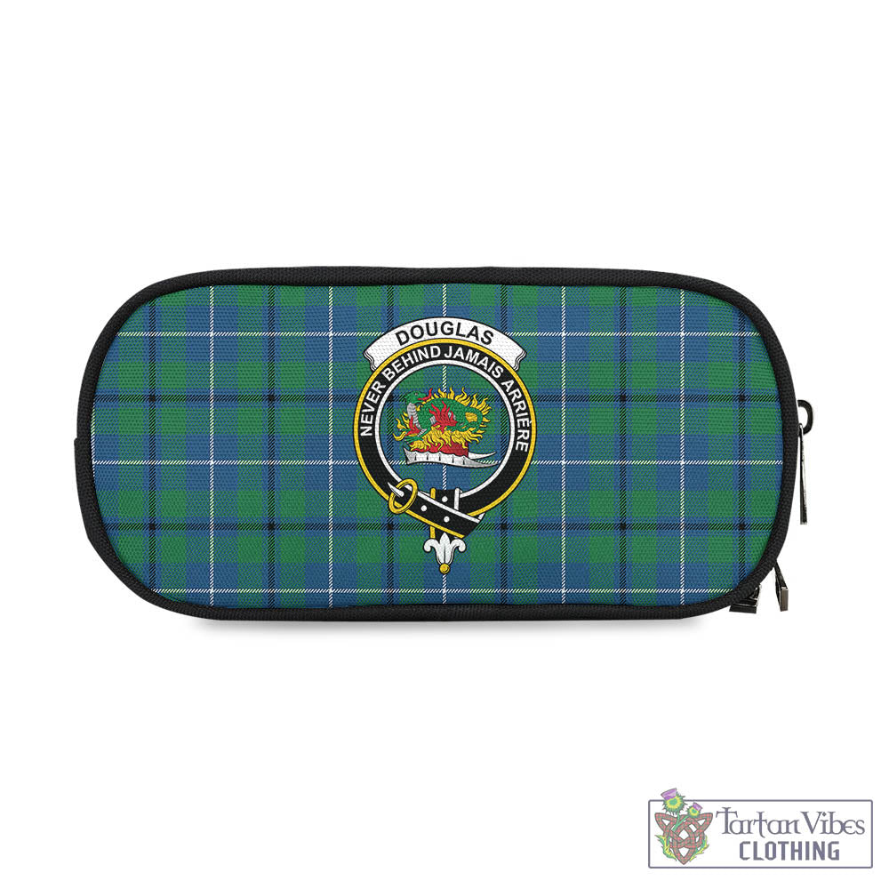 Tartan Vibes Clothing Douglas Ancient Tartan Pen and Pencil Case with Family Crest