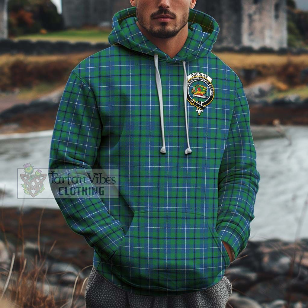 Douglas Ancient Tartan Cotton Hoodie with Family Crest Pullover Hoodie XS - Tartan Vibes Clothing