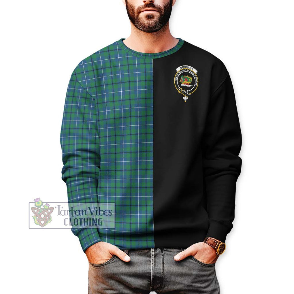 Douglas Ancient Tartan Sweatshirt with Family Crest and Half Of Me Style Unisex - Tartanvibesclothing Shop