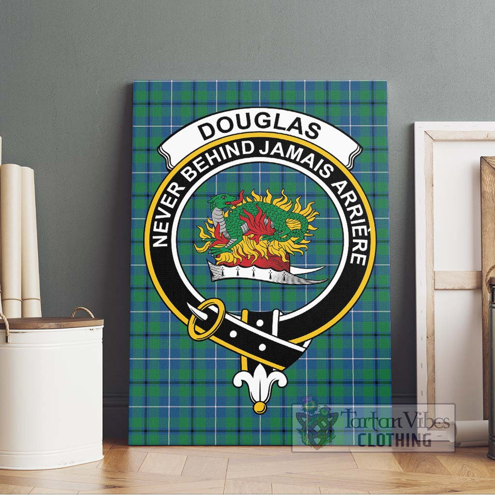 Douglas Ancient Tartan Canvas Print Wall Art with Family Crest Without Frame - Tartan Vibes Clothing