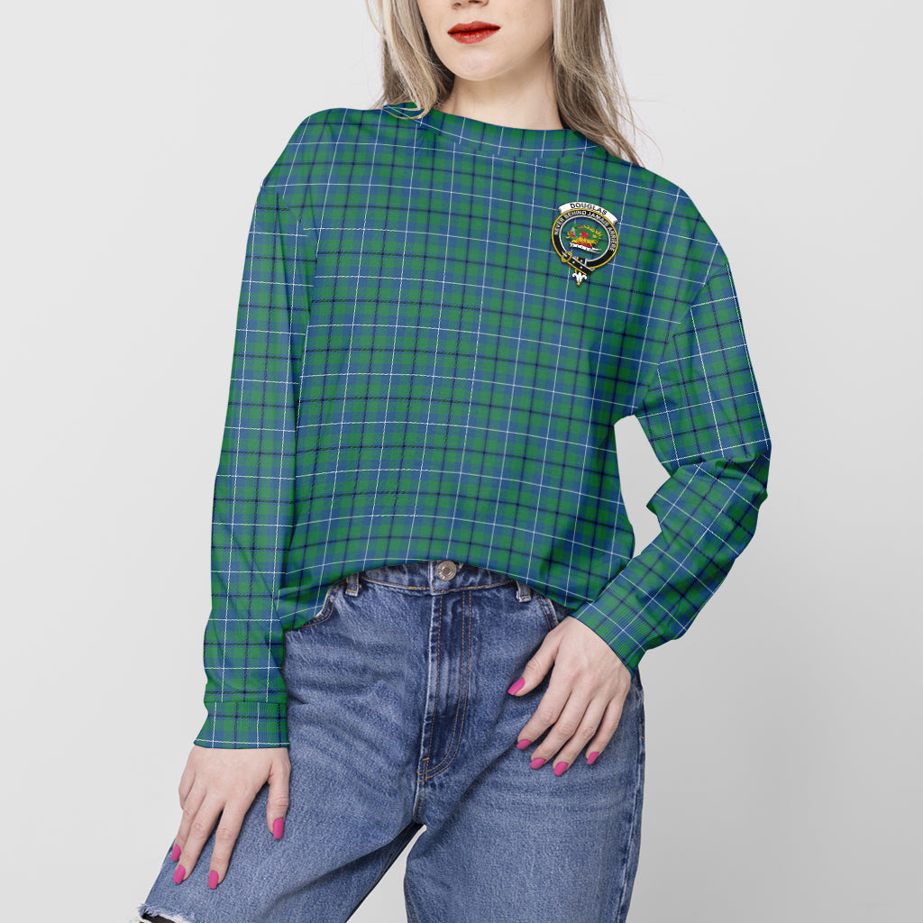 Douglas Ancient Tartan Sweatshirt with Family Crest - Tartan Vibes Clothing