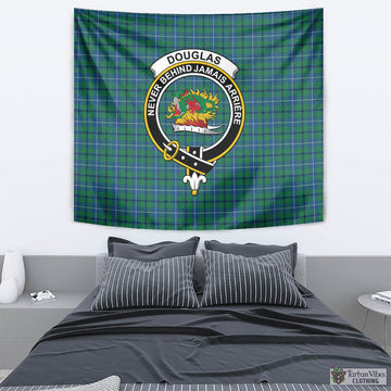 Douglas Ancient Tartan Tapestry Wall Hanging and Home Decor for Room with Family Crest